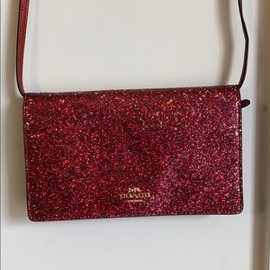 Coach Glitter “Wizard Of Oz” Ruby Red Clutch Bag